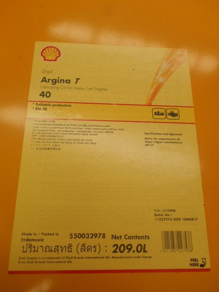 Shell Argina S3-40 209 L (1 Drum)
